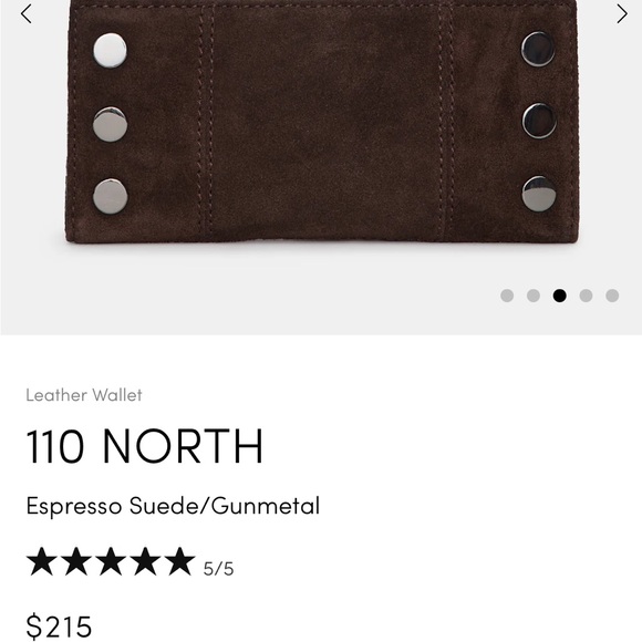 Hammitt Wallet 110 North Red Suede - Picture 9 of 10